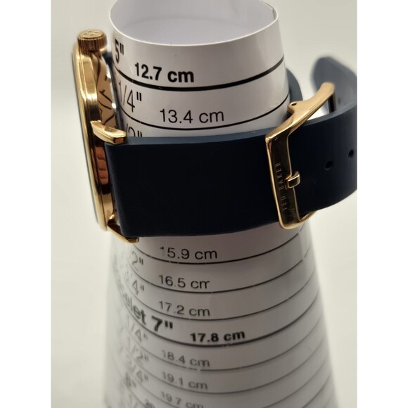 BKPPHS004 Ted Baker 42.5mm Phylipa Blue /Rose Gold Tone Watch. 8.5" Band - Picture 8 of 13